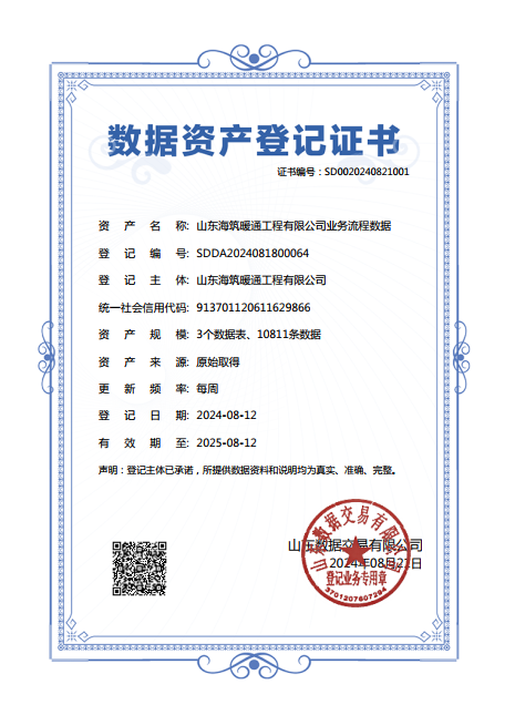 九游app：浪潮智慧建筑助力山東海筑暖通完成數據資產入表 首次實現暖通行業數據資產化_山東_大眾網