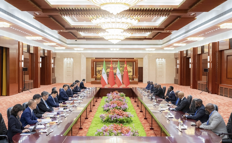 習近平會見赤道幾內亞總統奧比昂(圖2)