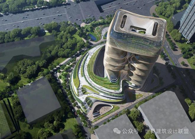 九游app：扎哈事務所設計的層疊“城市峽谷”！深圳一丹中心項目全面封頂！