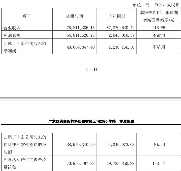 歐萊新材擬定增募不超5億2024上市募38億次年就虧損(圖2)